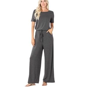 NWT Charcoal jumpsuit